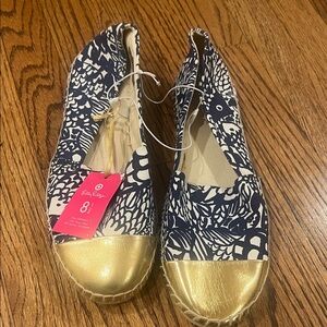 Lilly Pulitzer for Target Espadrilles - Blue and Gold